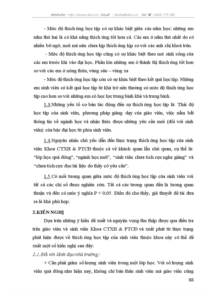 image for page Sự thích ứng với hoạt động học tập của sinh viên Khoa Công tác xã hội và Phát triển Cộng đồng trường Đại học Đà Lạt