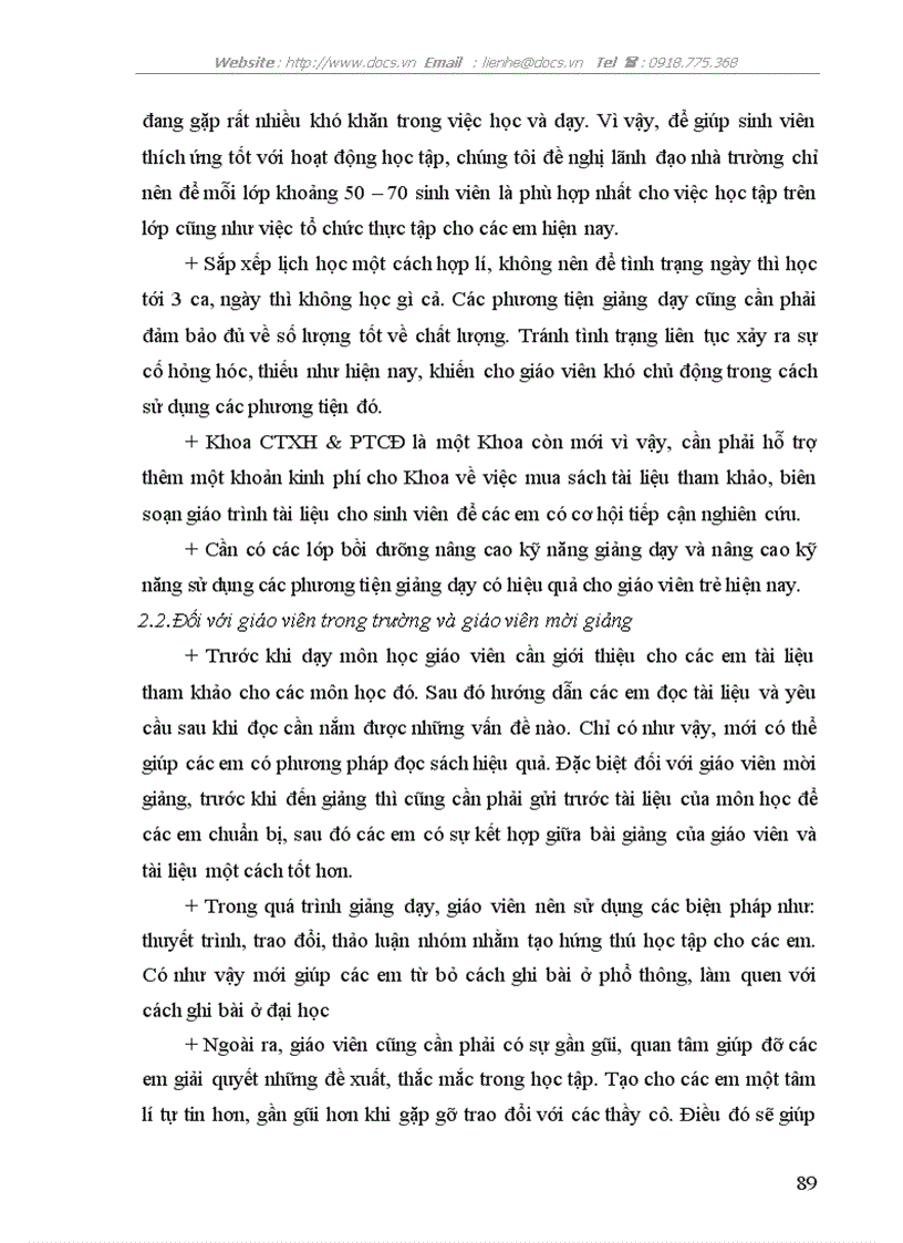 image for page Sự thích ứng với hoạt động học tập của sinh viên Khoa Công tác xã hội và Phát triển Cộng đồng trường Đại học Đà Lạt