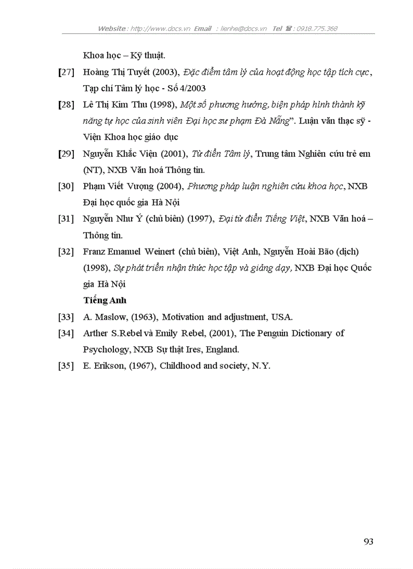 image for page Sự thích ứng với hoạt động học tập của sinh viên Khoa Công tác xã hội và Phát triển Cộng đồng trường Đại học Đà Lạt