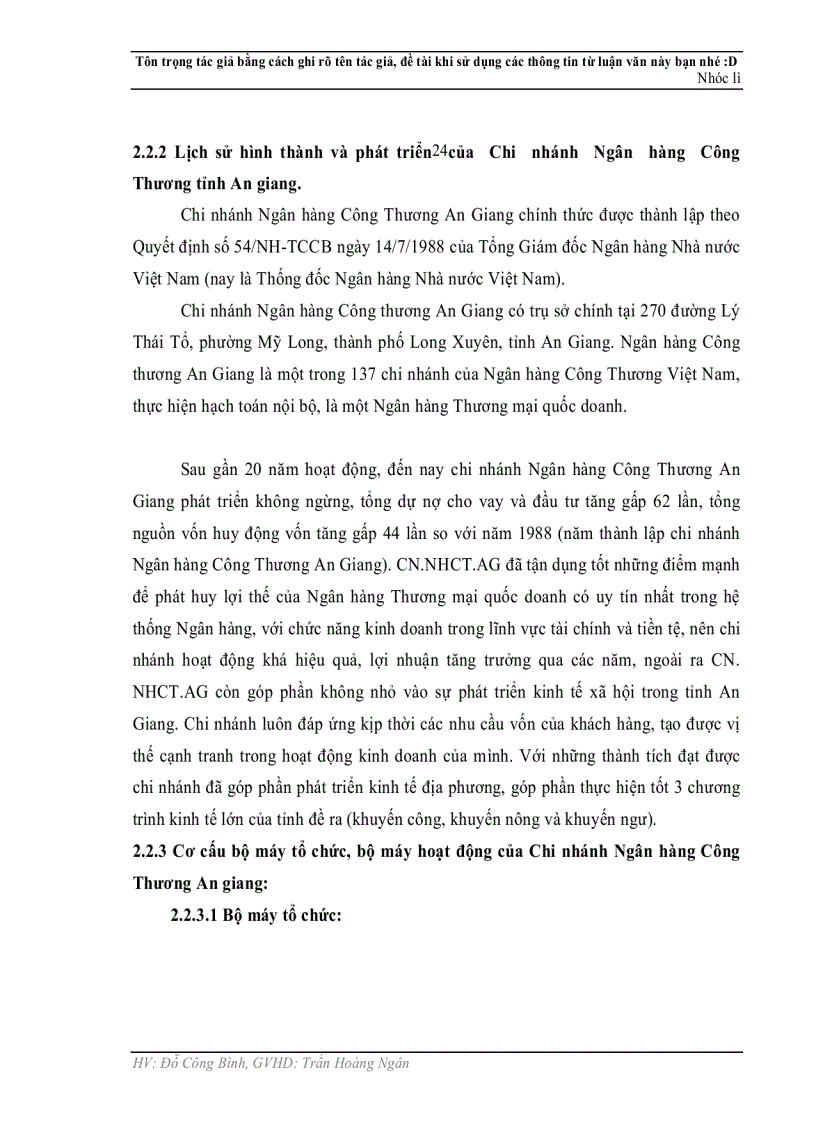 image for page Chất lượng tín dụng tại chi nhánh NH công thương An Giang Thực trạng và giải pháp