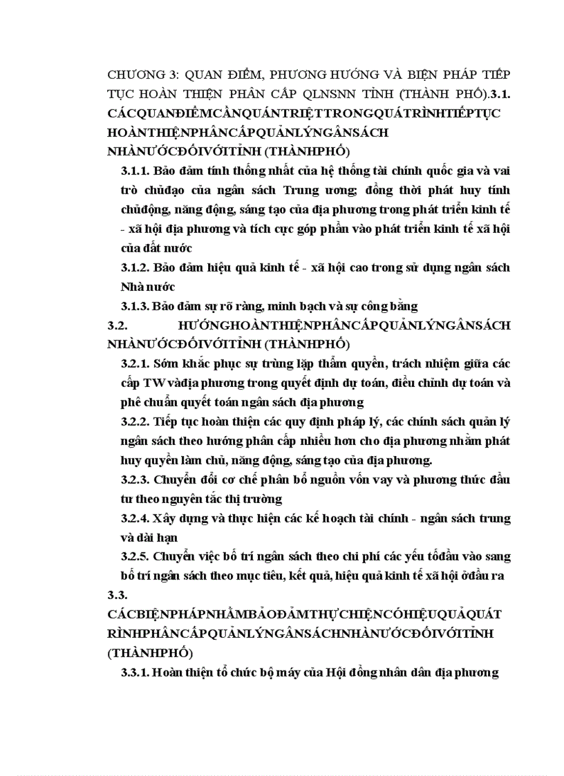 image for page Hoàn thiện chính sách quản lý ngân sách tỉnh thành phố trong điều kiện kinh tế thị trường ở Việt Nam