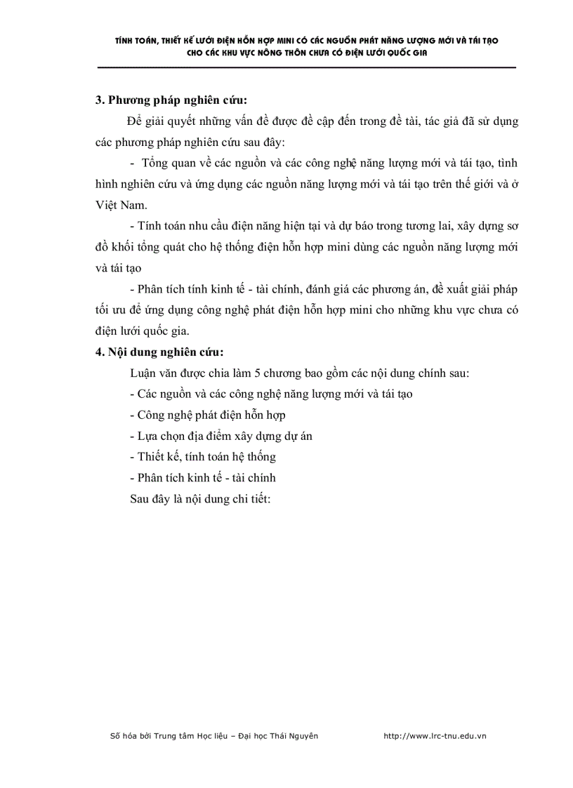 image for page Tính toán thiết kế lưới điện hỗn hợp mini có các nguồn phát năng lượng mới và tái tạo cho các khu vực nông thôn chưa có điện lưới quốc gia