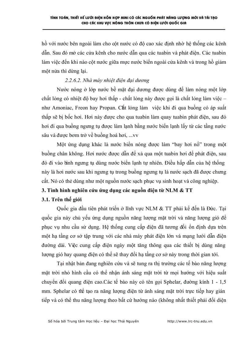 image for page Tính toán thiết kế lưới điện hỗn hợp mini có các nguồn phát năng lượng mới và tái tạo cho các khu vực nông thôn chưa có điện lưới quốc gia