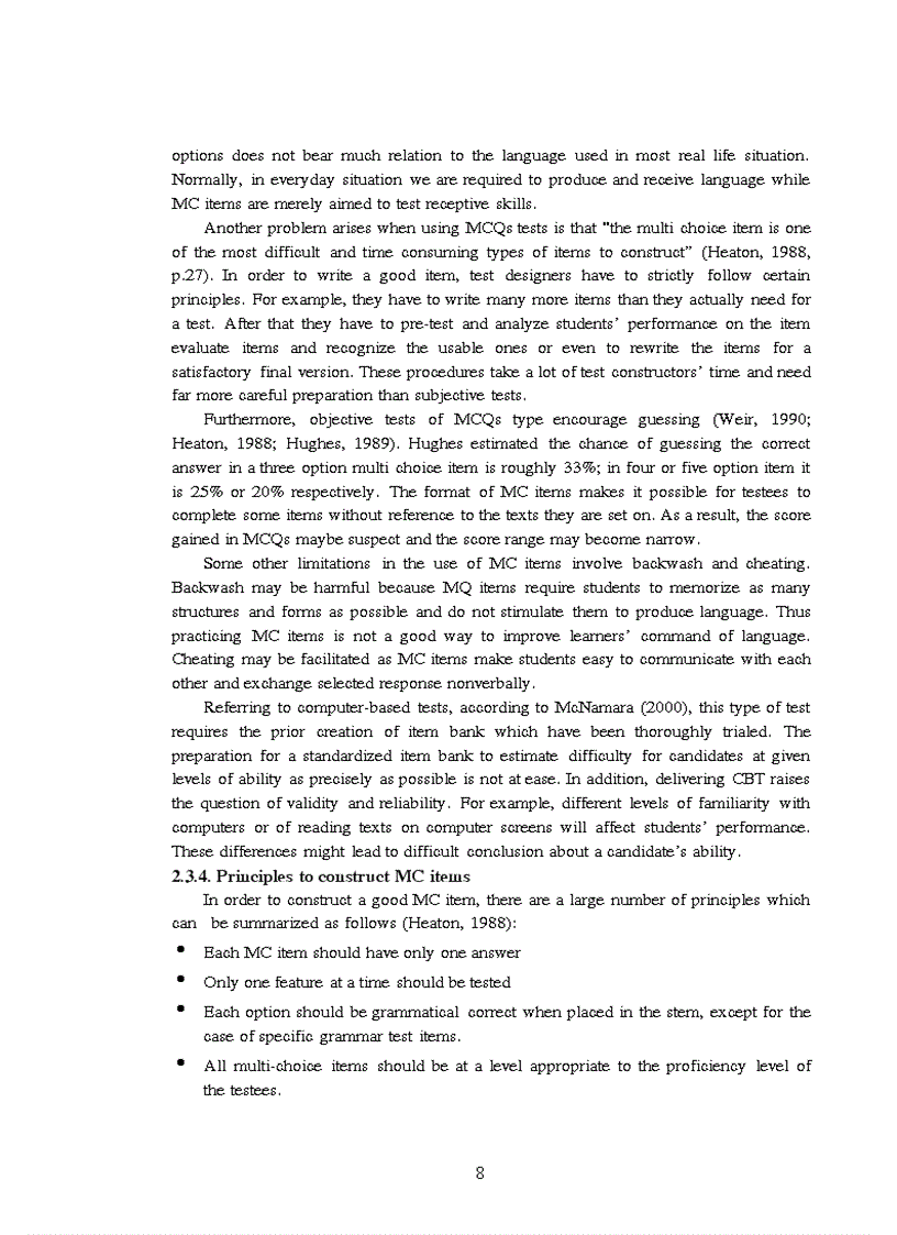 image for page Astudy on the reliability of the final achievement computer based mcqs test 1 for the 4th semester non english majors at hanoi university of busine