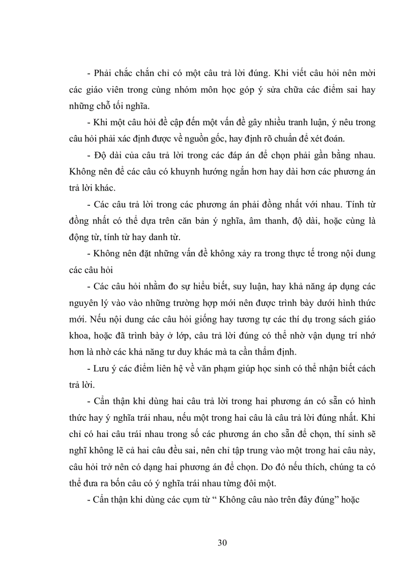 image for page Đánh giá các yếu tố ảnh hưởng đến chất lượng các bộ đề thi trắc nghiệm khách quan tại khoa CNTT ĐH Thái nguyên