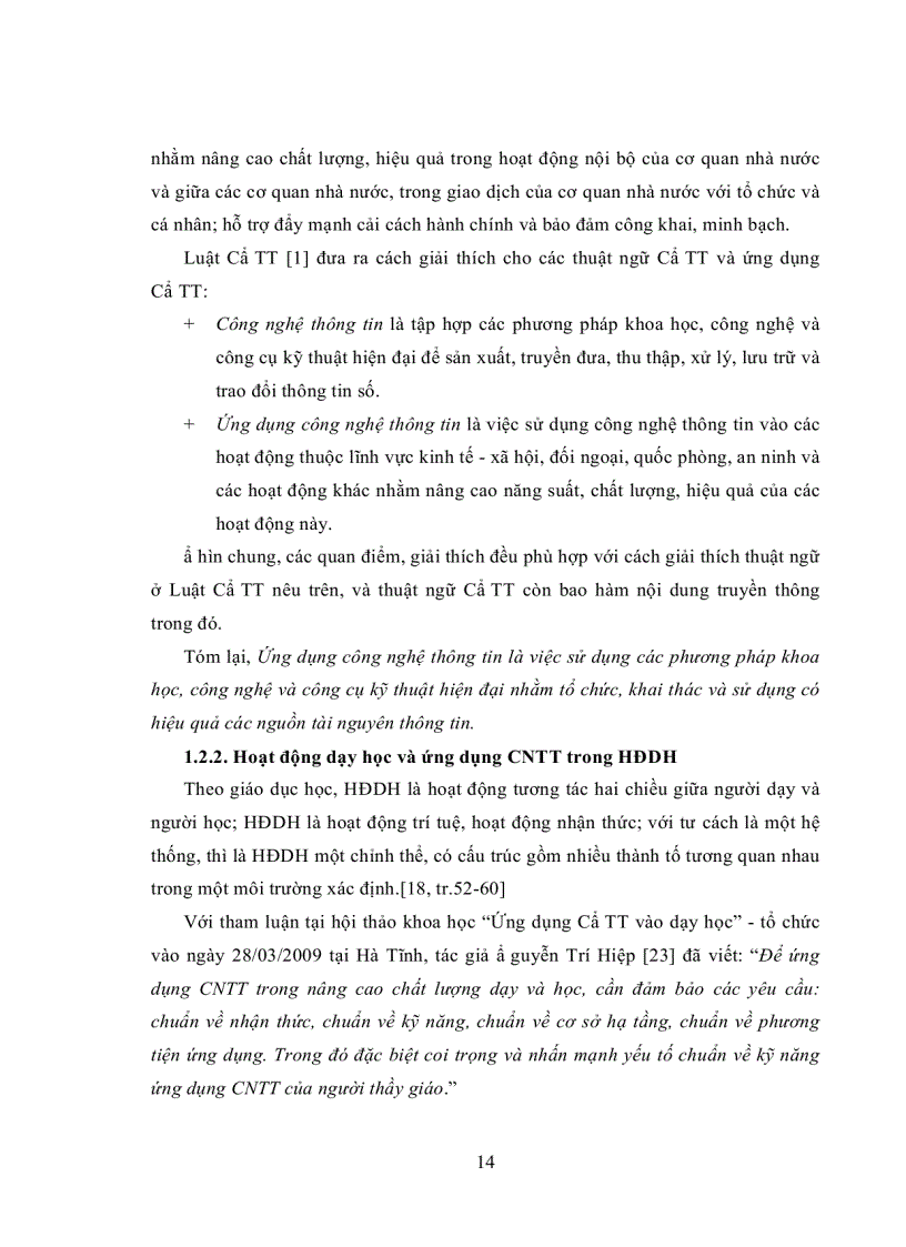 image for page Năng lực ứng dụng CNTT trong hoạt động dạy học của giảng viên trường ĐHSP ĐH huế