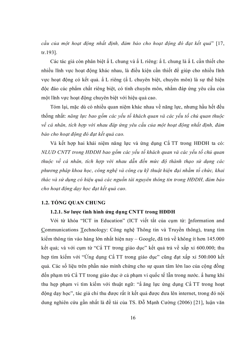 image for page Năng lực ứng dụng CNTT trong hoạt động dạy học của giảng viên trường ĐHSP ĐH huế