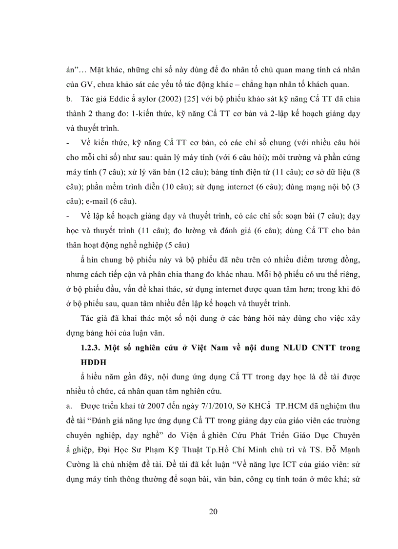 image for page Năng lực ứng dụng CNTT trong hoạt động dạy học của giảng viên trường ĐHSP ĐH huế