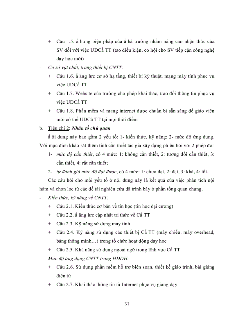 image for page Năng lực ứng dụng CNTT trong hoạt động dạy học của giảng viên trường ĐHSP ĐH huế
