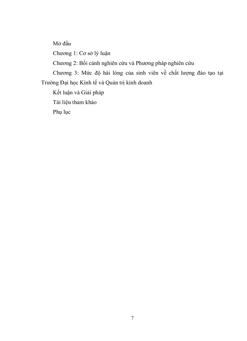 image for page Đánh giá sự hài lòng của SV về chất lượng đào tạo tại trường ĐH kinh tế và quản trị kinh doanh ĐH Thái Nguyên