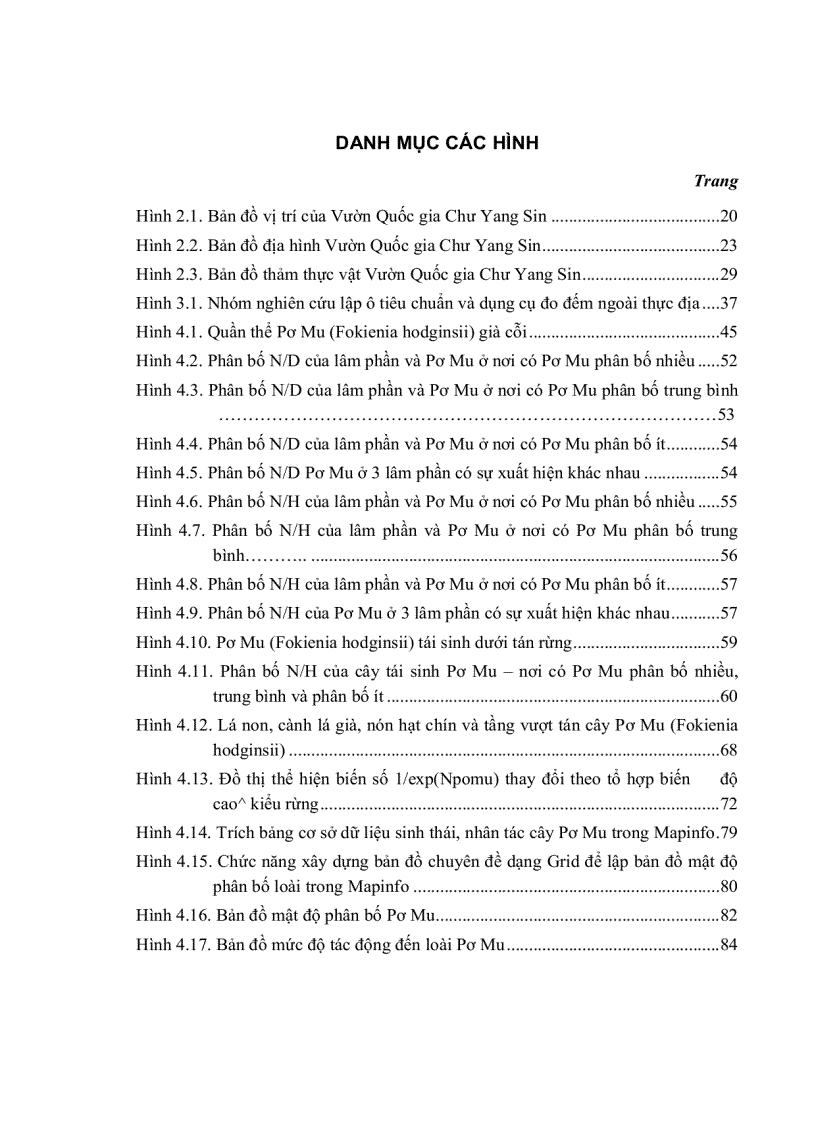 image for page Xác định các nhân tố sinh thái ảnh hưởng đến phân bố tái sinh tự nhiên loài Pơ mu tại vườn quốc gia Chưyangsin tỉnh Đắc lắc