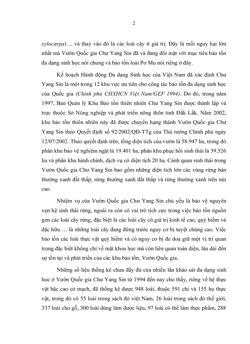 image for page Xác định các nhân tố sinh thái ảnh hưởng đến phân bố tái sinh tự nhiên loài Pơ mu tại vườn quốc gia Chưyangsin tỉnh Đắc lắc
