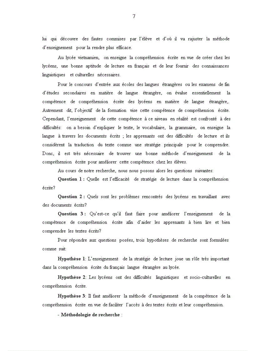 image for page Enseignement de la comprÐhension Ðcrite Le cas des lycées à Ninh Bình