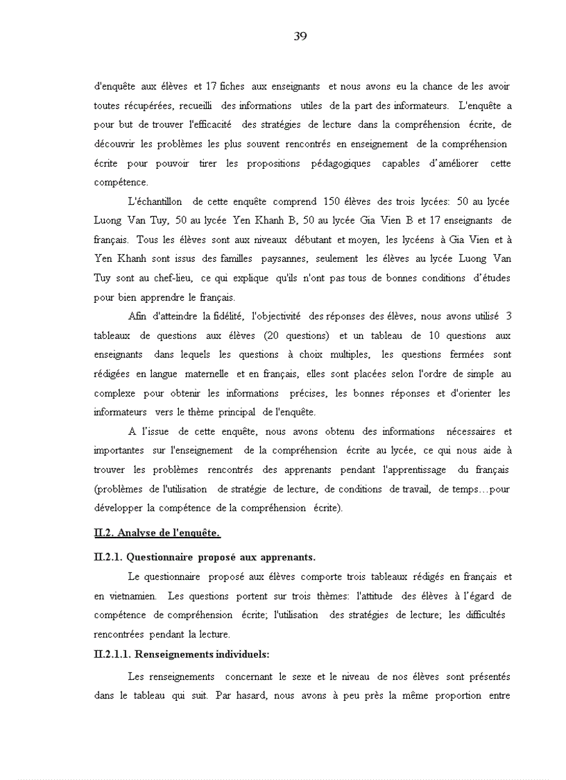 image for page Enseignement de la comprÐhension Ðcrite Le cas des lycées à Ninh Bình