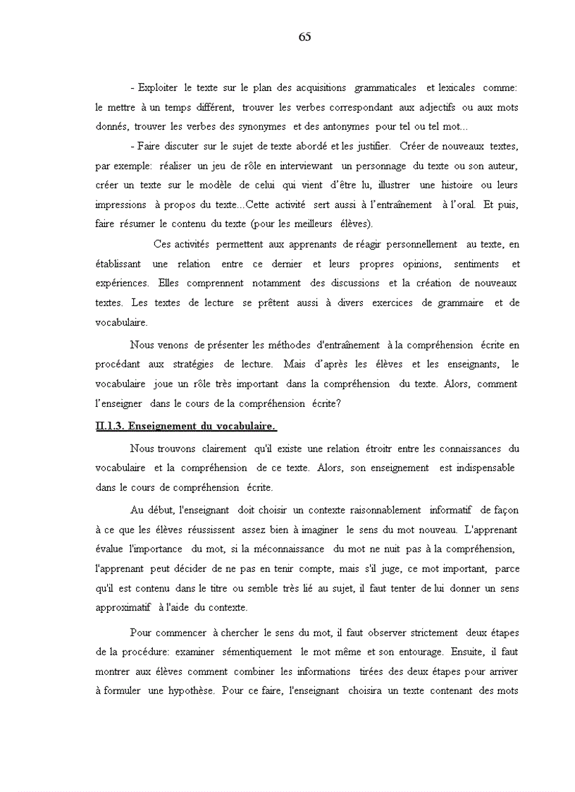 image for page Enseignement de la comprÐhension Ðcrite Le cas des lycées à Ninh Bình