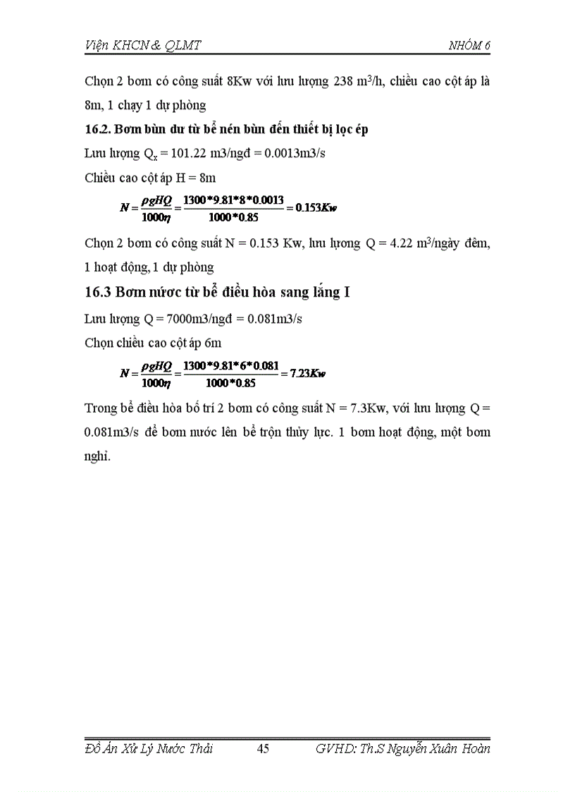 image for page Tính toán thiết kế hệ thống xử lý nước thải công nghiệp sản xuất Giấy Bột Giấy công suất 7000m3 ngày đêm
