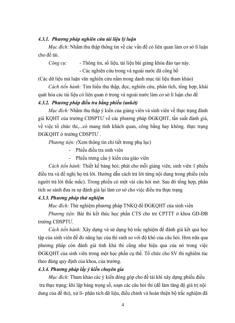 image for page Nghiên cứu thực trạng việc đánh giá kết quả học tập của sinh viên trường CĐSP trung ương