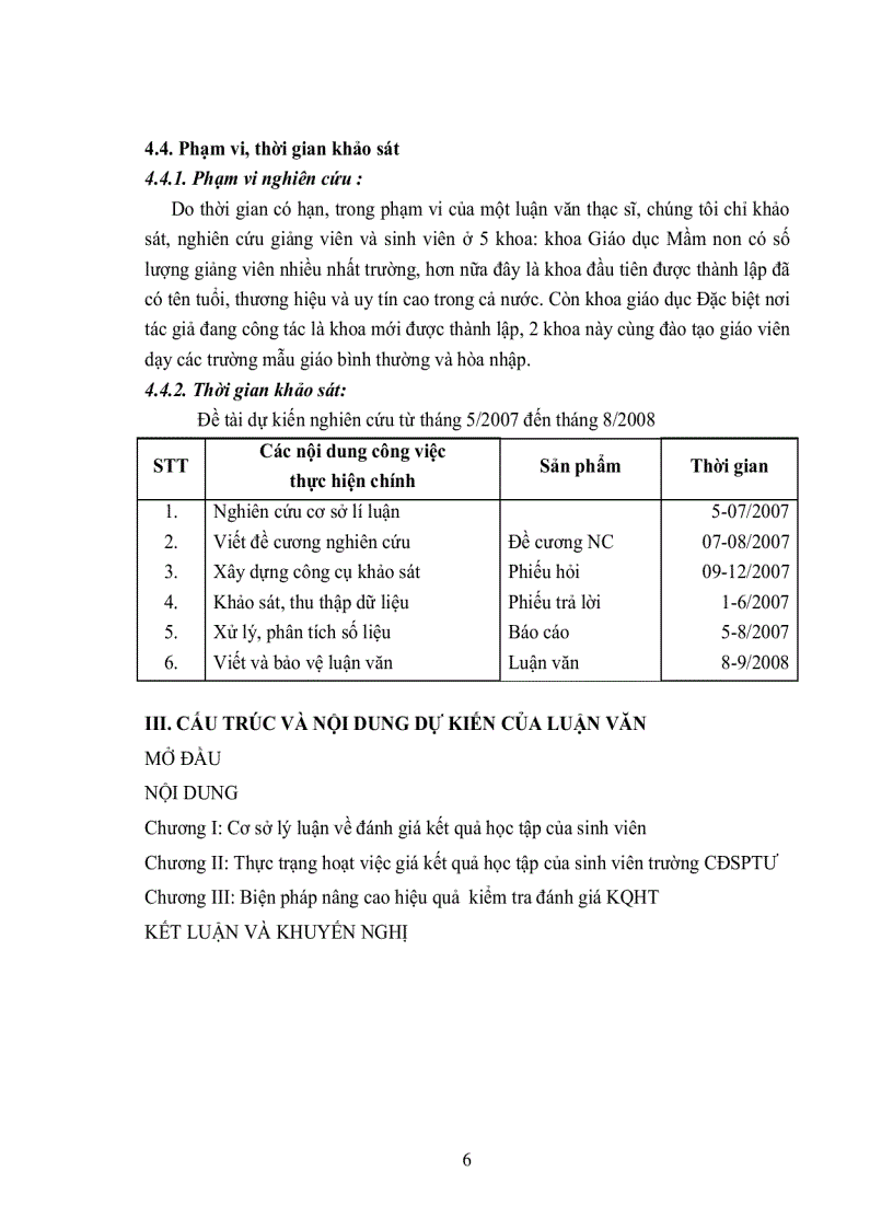 image for page Nghiên cứu thực trạng việc đánh giá kết quả học tập của sinh viên trường CĐSP trung ương