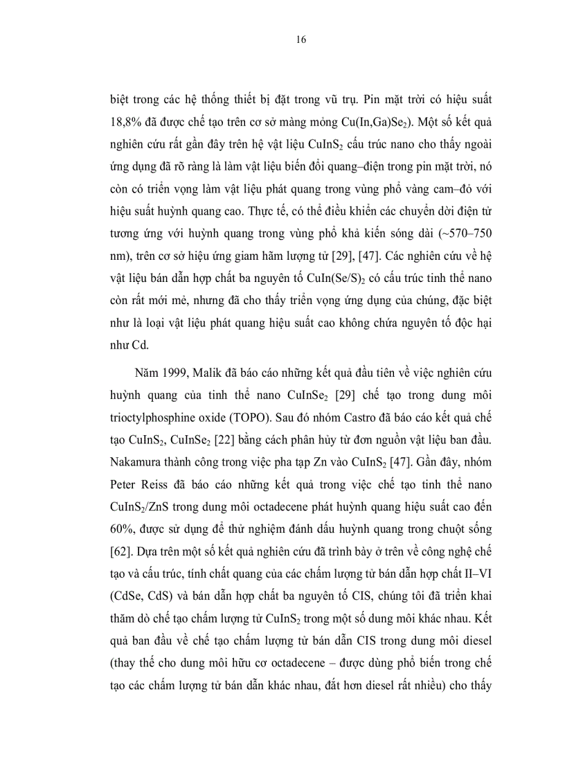 image for page Hiệu ứng kích thước ảnh hưởng tính chất quang của CdS CdSe và CulnS2