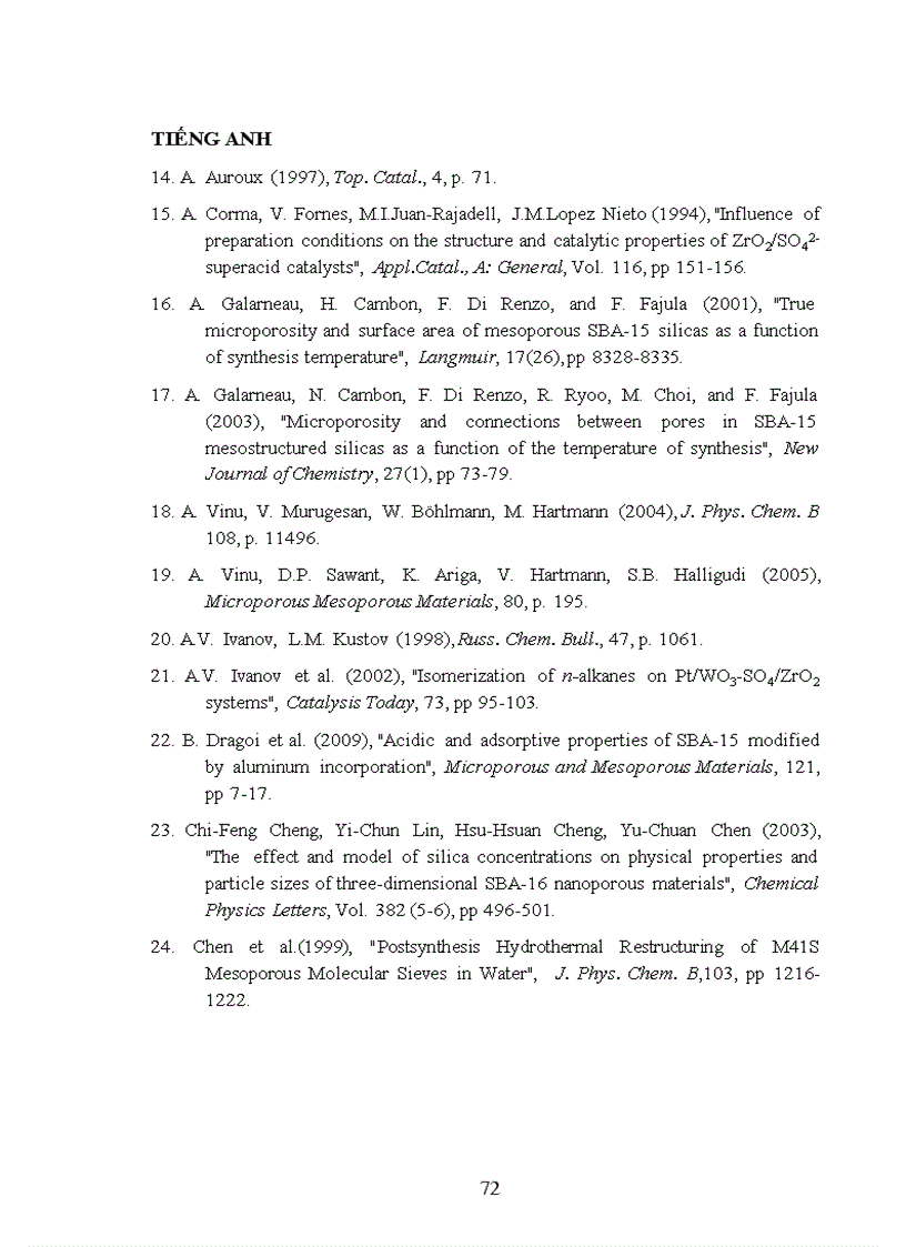 image for page Nghiên cứu đặc trưng của các xúc tác chứa Pt trên các vật liệu SZ SBA 16 và Al SBA 16 0 35 và hoạt tính của Pt Al SBA 16 0 35 trong phản ứng thơm hóa