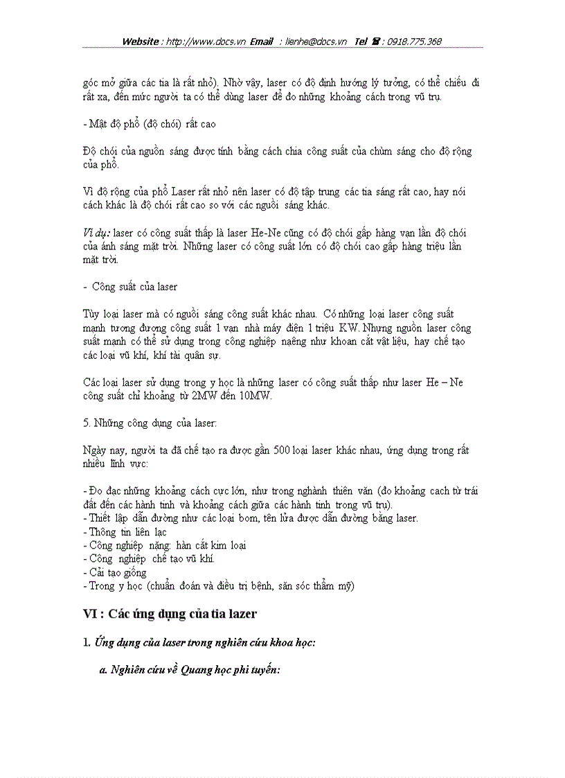 image for page Lazer nguyên lý và ứng dụng