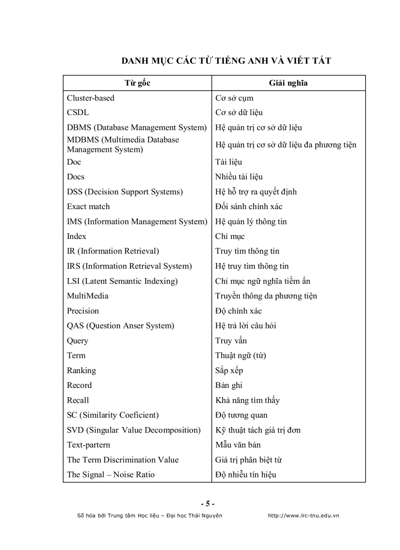 image for page Tìm kiếm văn bản theo nội dung trong cơ sở dữ liệu đa phương tiện