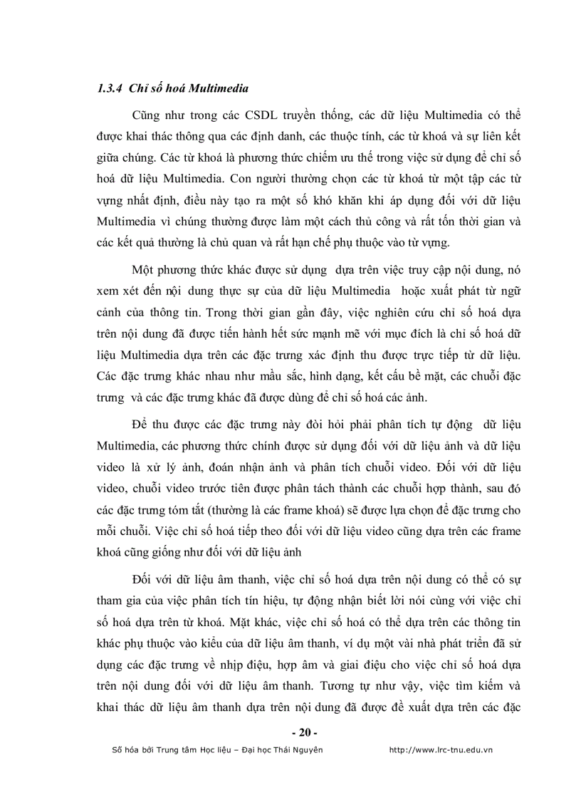 image for page Tìm kiếm văn bản theo nội dung trong cơ sở dữ liệu đa phương tiện