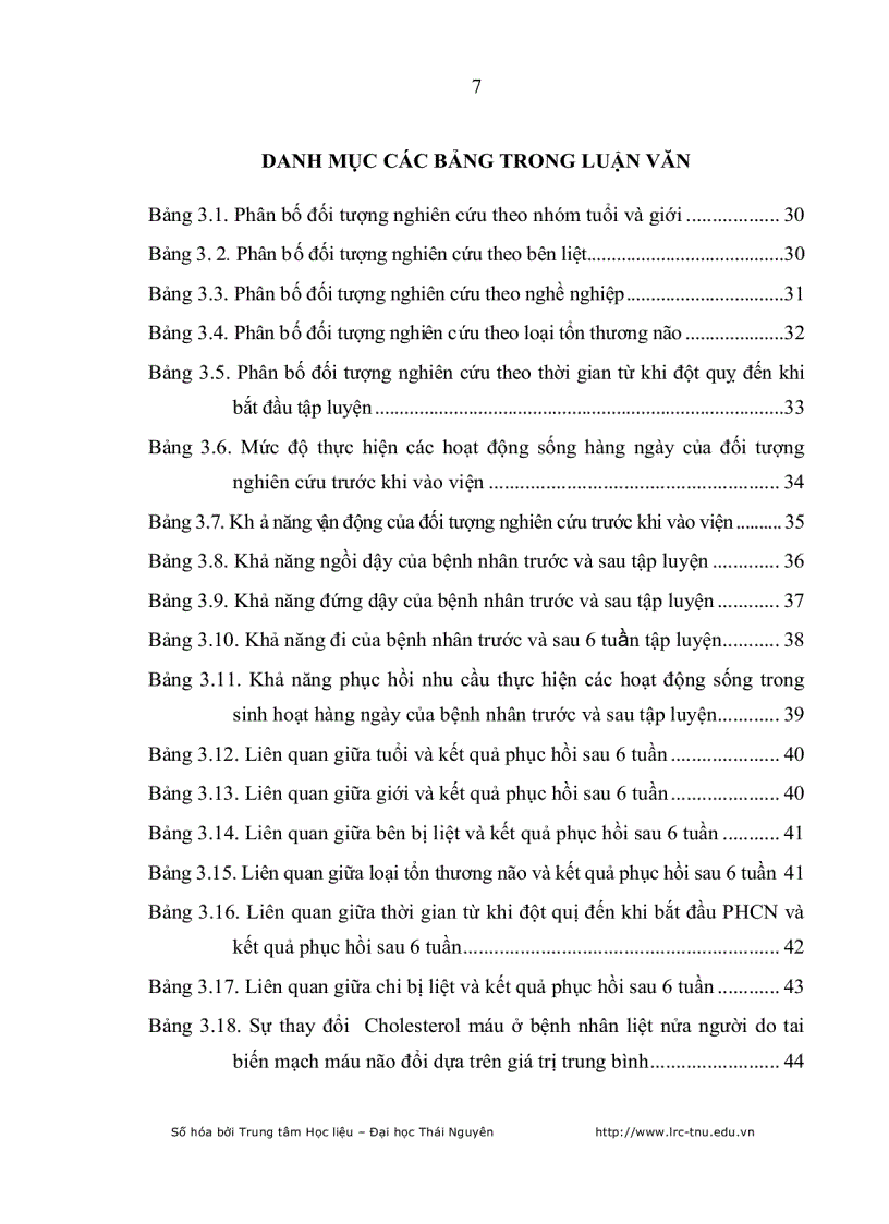 image for page Đánh giá kết quả phục hồi chức năng vận động của bệnh nhân tai biến mạch máu não tại bệnh viện điều dưỡng PHCN tỉnh Thái Nguyên