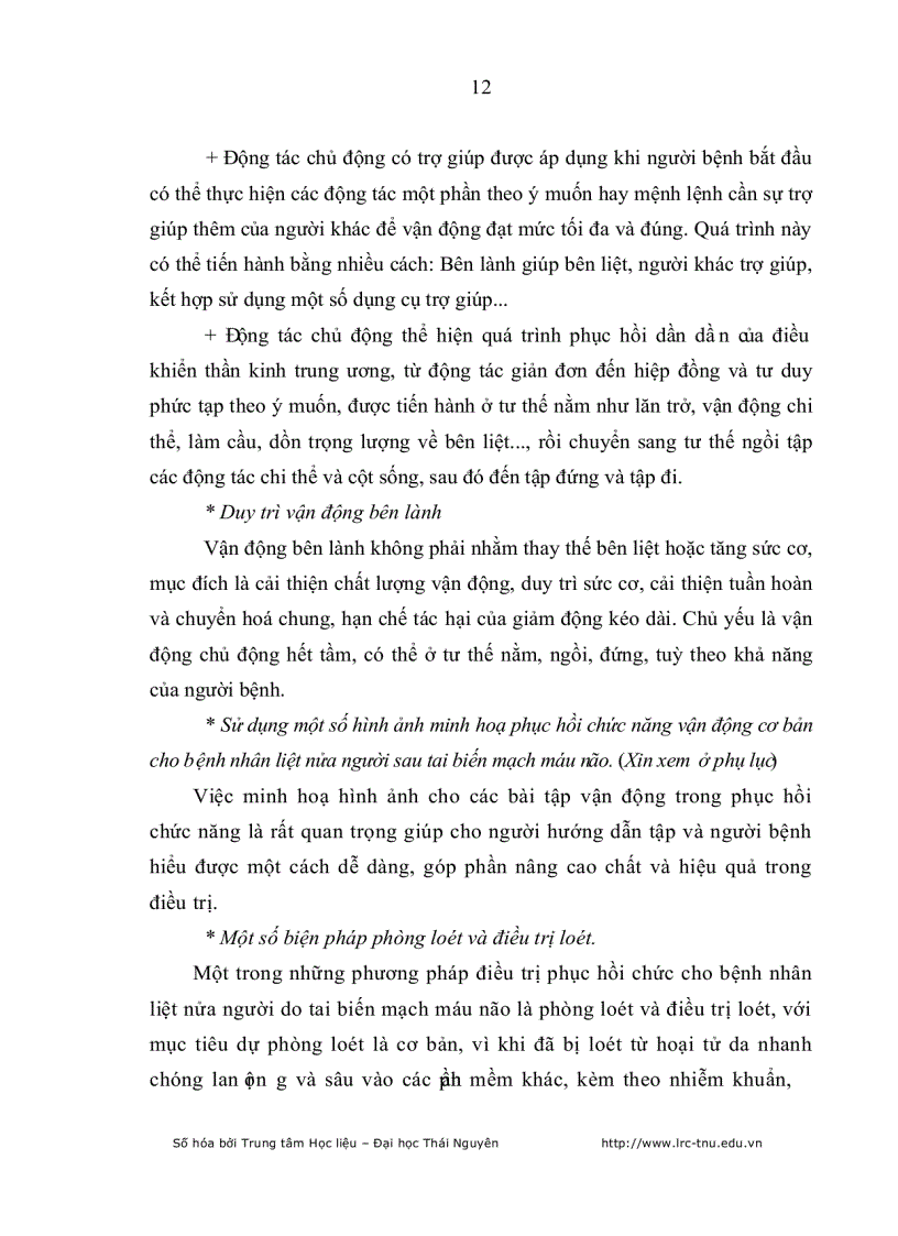 image for page Đánh giá kết quả phục hồi chức năng vận động của bệnh nhân tai biến mạch máu não tại bệnh viện điều dưỡng PHCN tỉnh Thái Nguyên