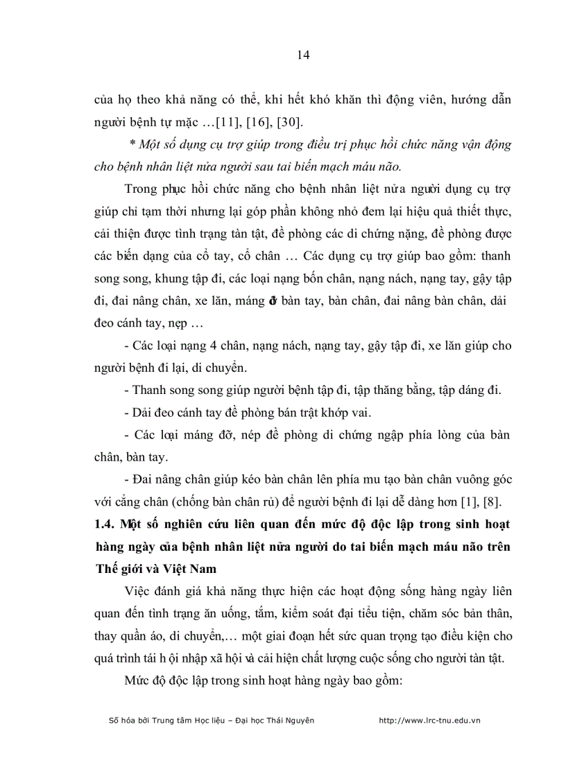 image for page Đánh giá kết quả phục hồi chức năng vận động của bệnh nhân tai biến mạch máu não tại bệnh viện điều dưỡng PHCN tỉnh Thái Nguyên