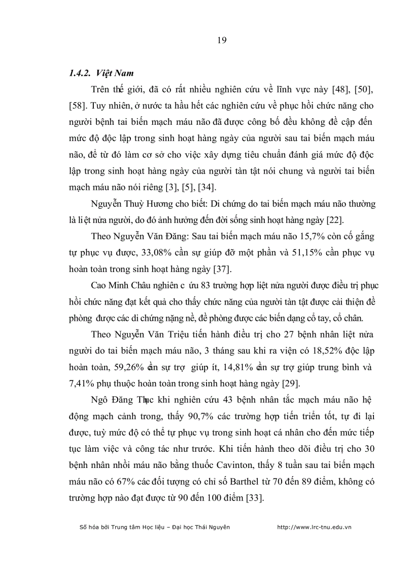 image for page Đánh giá kết quả phục hồi chức năng vận động của bệnh nhân tai biến mạch máu não tại bệnh viện điều dưỡng PHCN tỉnh Thái Nguyên