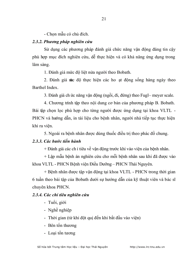 image for page Đánh giá kết quả phục hồi chức năng vận động của bệnh nhân tai biến mạch máu não tại bệnh viện điều dưỡng PHCN tỉnh Thái Nguyên