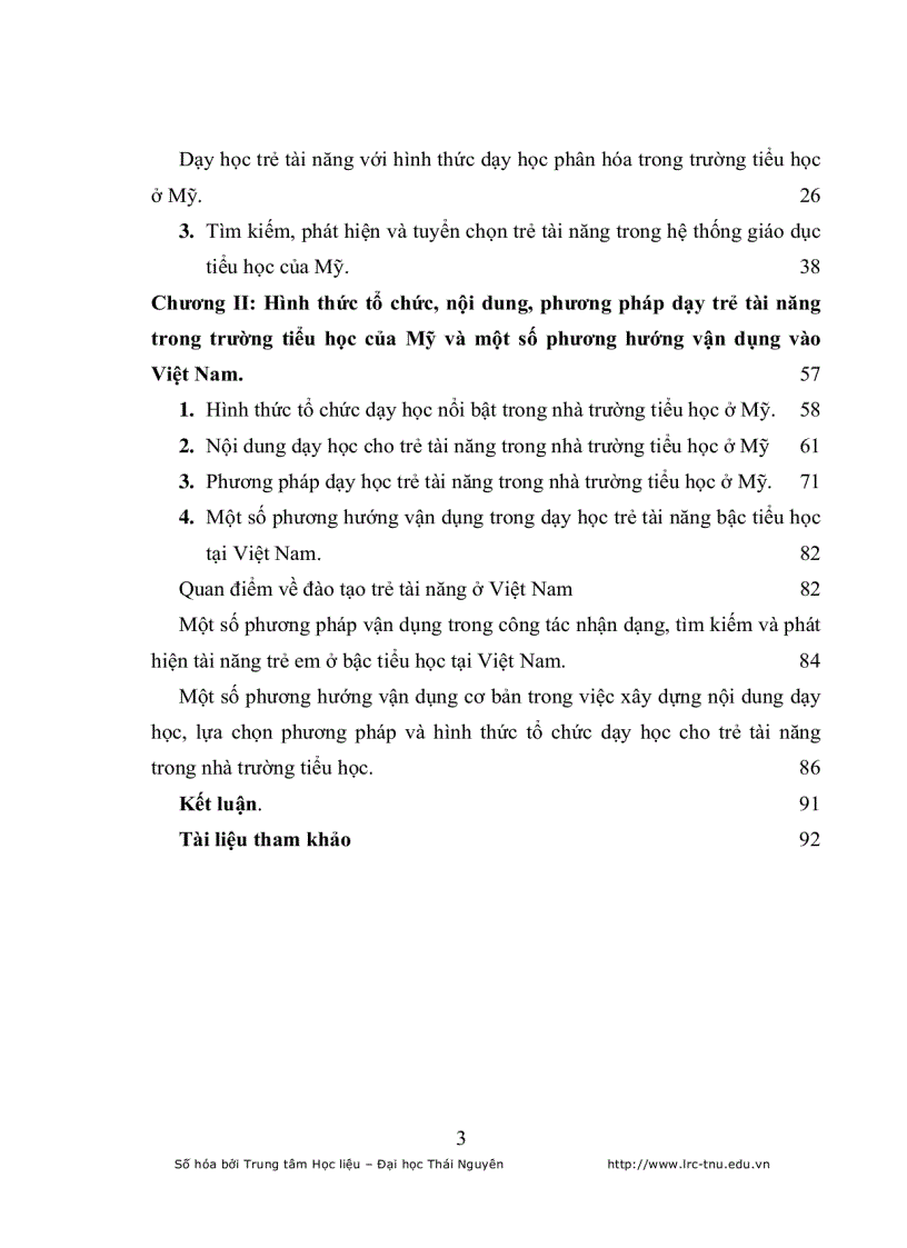 image for page Đặc điểm quá trình dạy học trẻ em tài năng trong nhà trường tiểu học ở Mỹ và xu hướng vận dụng vào Việt Nam