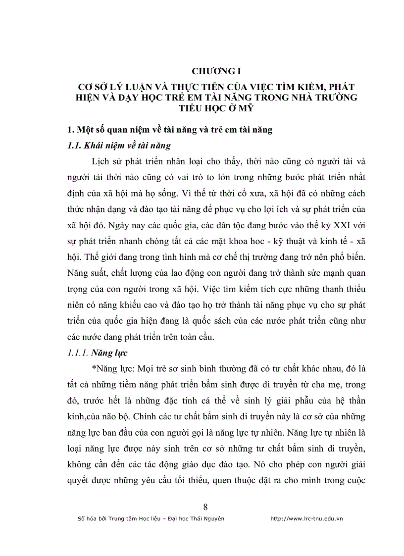 image for page Đặc điểm quá trình dạy học trẻ em tài năng trong nhà trường tiểu học ở Mỹ và xu hướng vận dụng vào Việt Nam