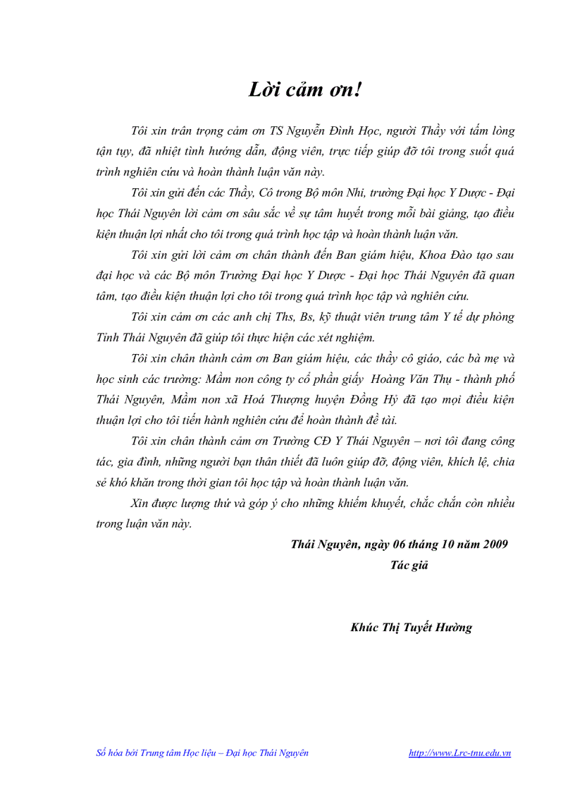 image for page Nghiên cứu thực trạng nhiễm giun truyền qua đất ở học sinh hai trường mầm non tại Thái Nguyên và kết quả tẩy giun bằng thuốc Albendazol