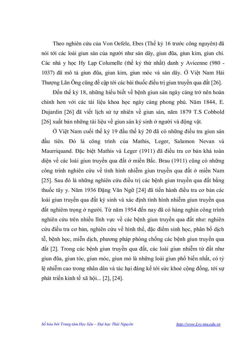 image for page Nghiên cứu thực trạng nhiễm giun truyền qua đất ở học sinh hai trường mầm non tại Thái Nguyên và kết quả tẩy giun bằng thuốc Albendazol