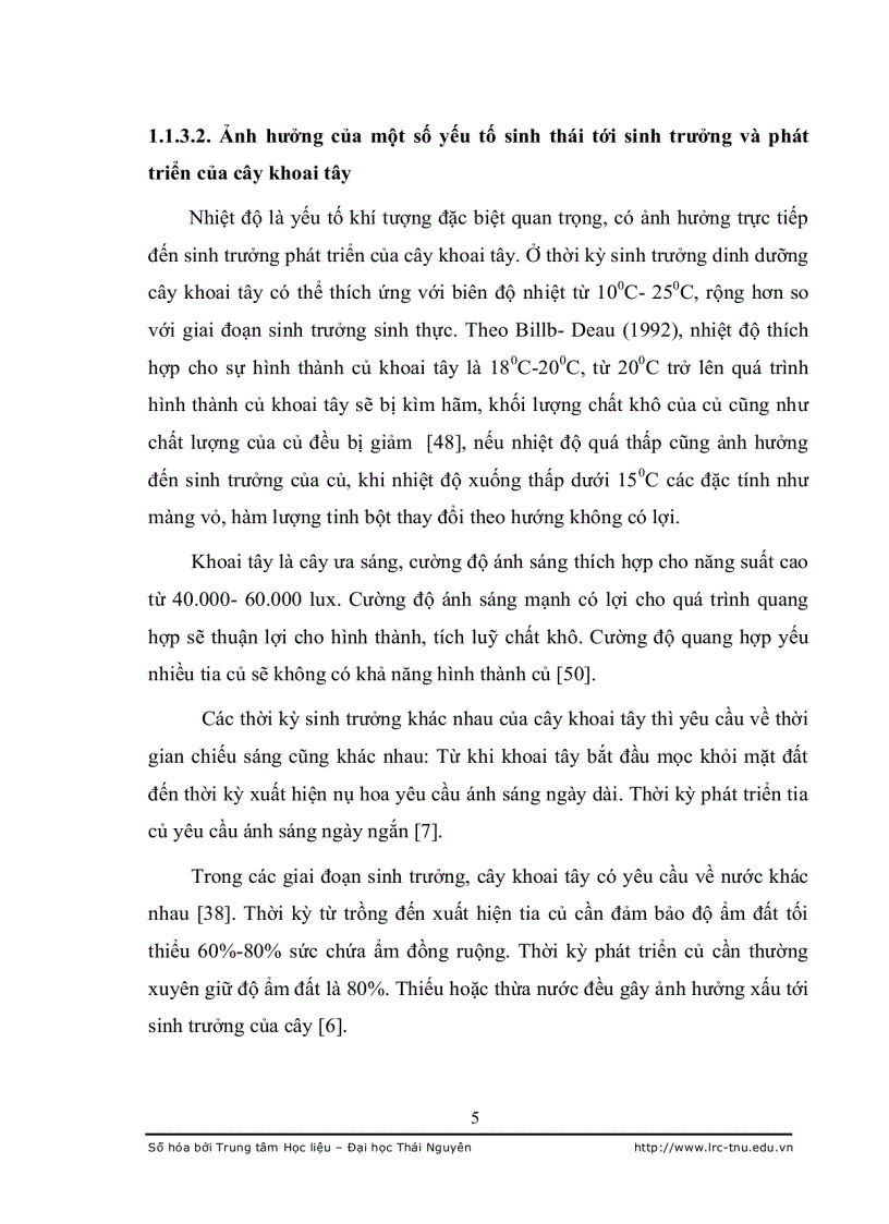 image for page Nghiên cứu đặc điểm sinh lý hiệu quả tạo củ khoai tây bi in vitro và trồng thử nghiệm tại Thái Nguyên