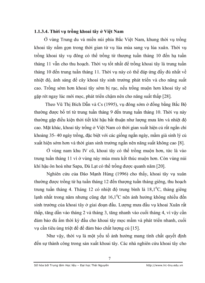 image for page Nghiên cứu đặc điểm sinh lý hiệu quả tạo củ khoai tây bi in vitro và trồng thử nghiệm tại Thái Nguyên