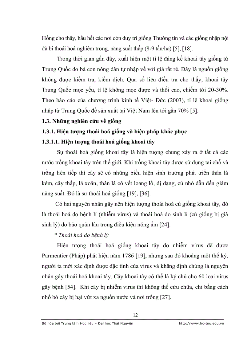 image for page Nghiên cứu đặc điểm sinh lý hiệu quả tạo củ khoai tây bi in vitro và trồng thử nghiệm tại Thái Nguyên