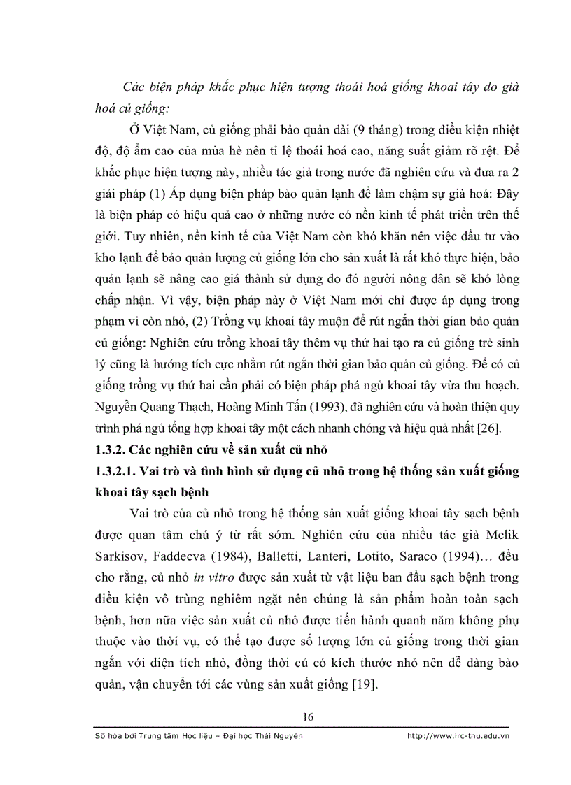 image for page Nghiên cứu đặc điểm sinh lý hiệu quả tạo củ khoai tây bi in vitro và trồng thử nghiệm tại Thái Nguyên