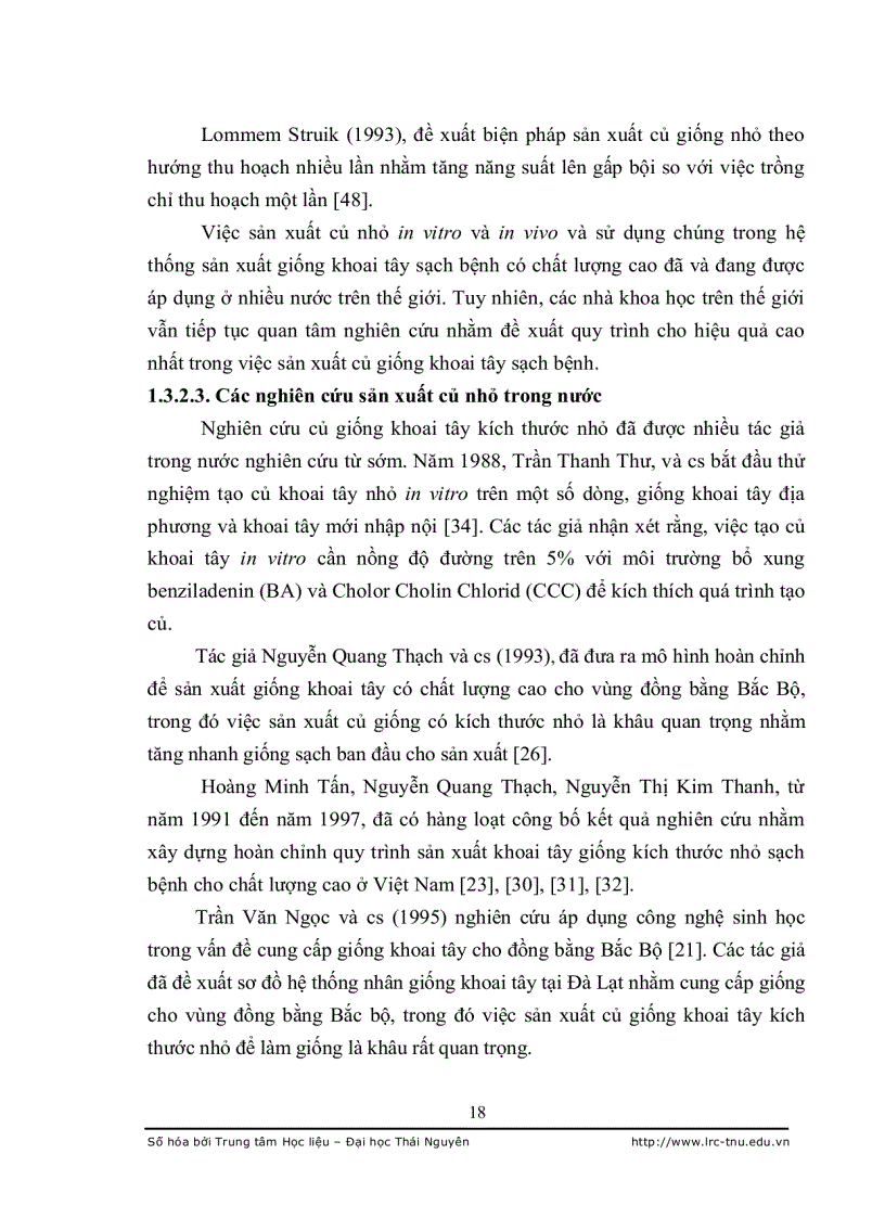 image for page Nghiên cứu đặc điểm sinh lý hiệu quả tạo củ khoai tây bi in vitro và trồng thử nghiệm tại Thái Nguyên
