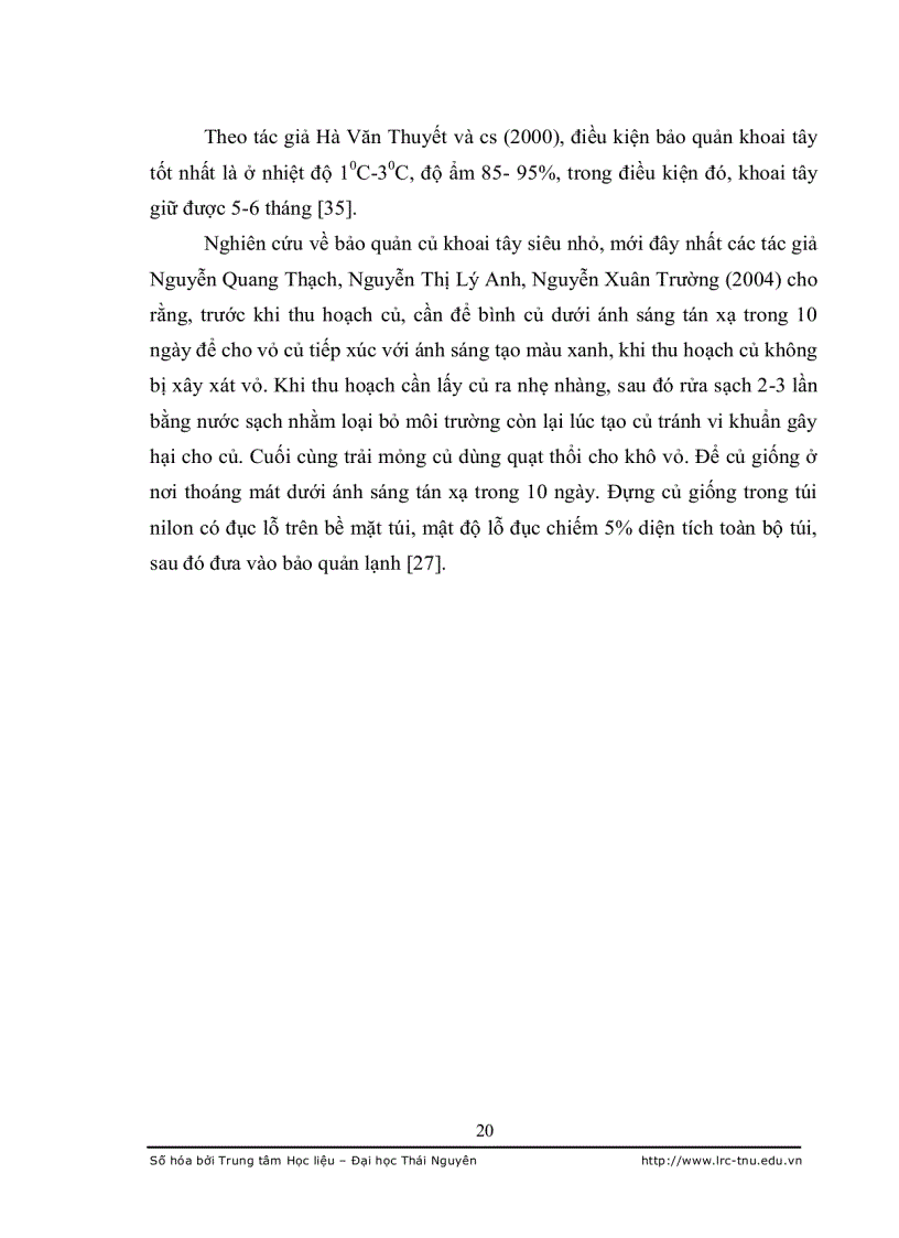 image for page Nghiên cứu đặc điểm sinh lý hiệu quả tạo củ khoai tây bi in vitro và trồng thử nghiệm tại Thái Nguyên