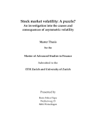 Stock market volatility A puzzle