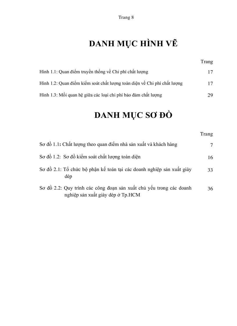 image for page Vận dụng kế toán quản trị vào việc kiểm soát chất lượng toàn diện tại các doanh nghiệp sản xuất giày dép ở TP HCM