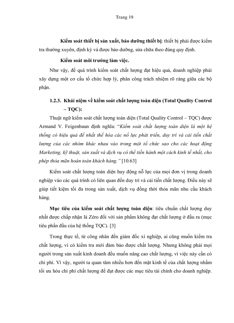 image for page Vận dụng kế toán quản trị vào việc kiểm soát chất lượng toàn diện tại các doanh nghiệp sản xuất giày dép ở TP HCM