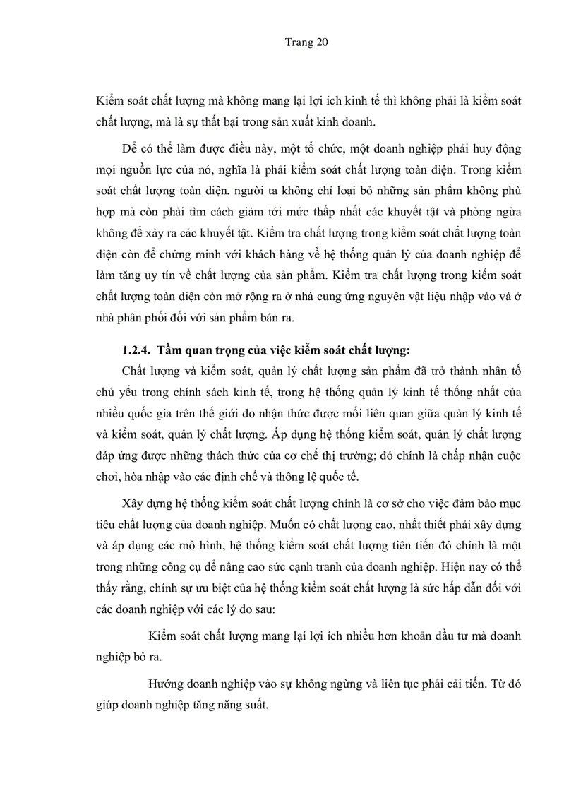 image for page Vận dụng kế toán quản trị vào việc kiểm soát chất lượng toàn diện tại các doanh nghiệp sản xuất giày dép ở TP HCM