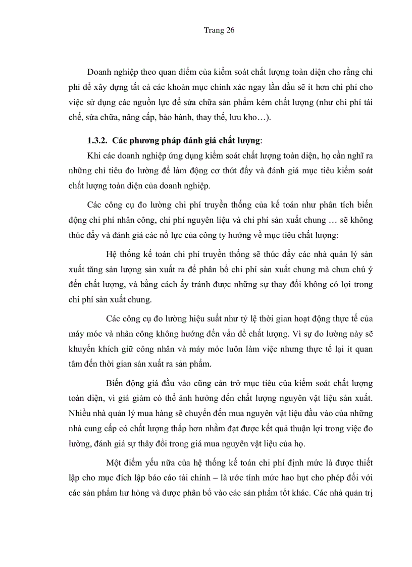image for page Vận dụng kế toán quản trị vào việc kiểm soát chất lượng toàn diện tại các doanh nghiệp sản xuất giày dép ở TP HCM