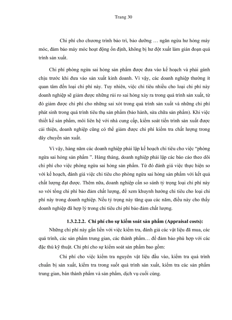 image for page Vận dụng kế toán quản trị vào việc kiểm soát chất lượng toàn diện tại các doanh nghiệp sản xuất giày dép ở TP HCM