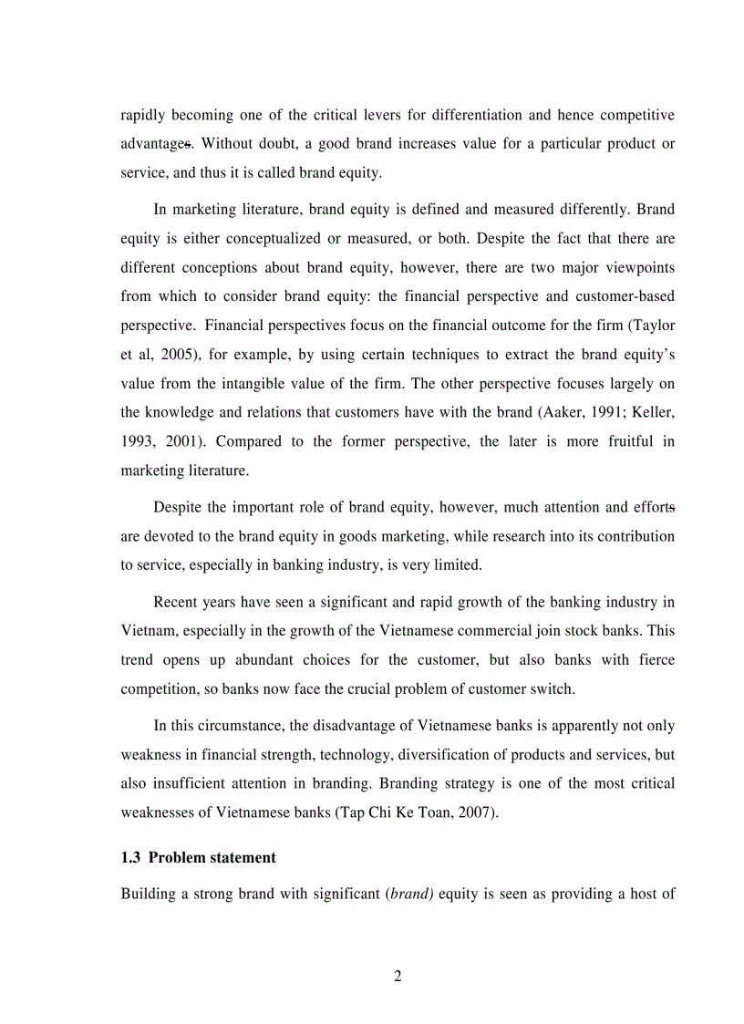 image for page Testing a model of customer based brand equity in the Vietnamese banking service