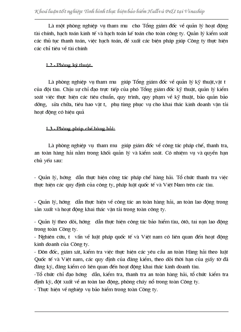 image for page Đánh giá tình hình thực hiện bảo hiểm P I và Hull của Công ty Vận tải biển III trong hai năm 2001 2002